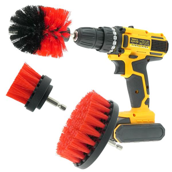 Drill Brush Attachment Set All Purpose Power Clean Scrubber Brush For Kitchen
