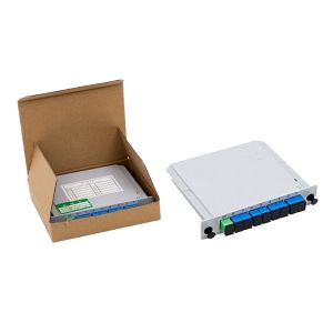 DIN 1X8-PLC SC/APC Fiber optic PLC splitter 1*8 type cassette PLC fiber optic