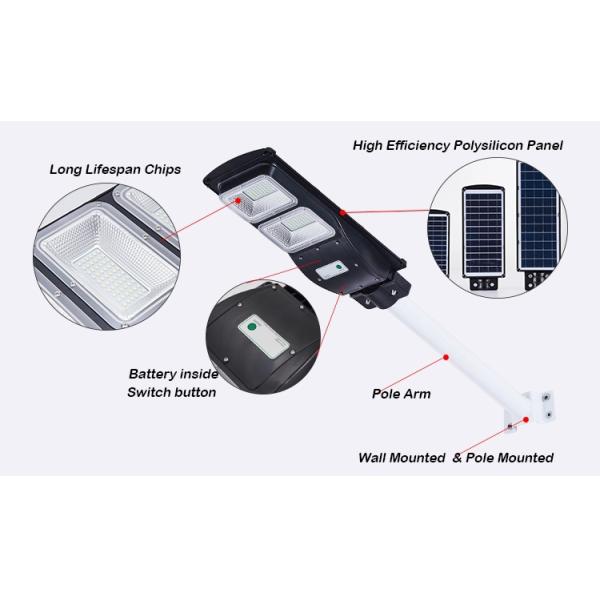 CE Approved 60w Solar Street Light With Motion Sensor