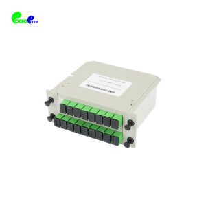 1x16 1x32 Blockless Fiber Optic Splitter ABS Cassette Modular With Connector