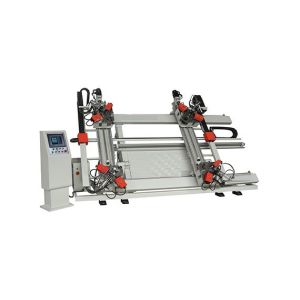 China Cnc Vertical Four Point Aluminium Corner Crimping Machine Win - Door Profile Making on sale