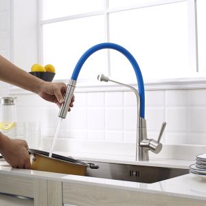 American Market Cold Hot Water Spring Steel 304/316 Material Kitchen Faucet With