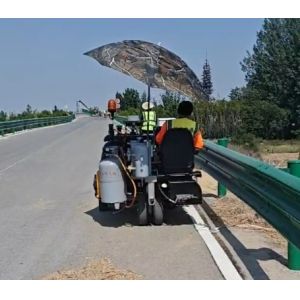 Mini Driving Thermoplastic Road Line Marking Tricycle With Conduction Oil