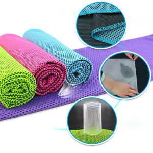 Plain Microfiber Cooling Towel Reusable Hand Wash Cooling Towel For Instant