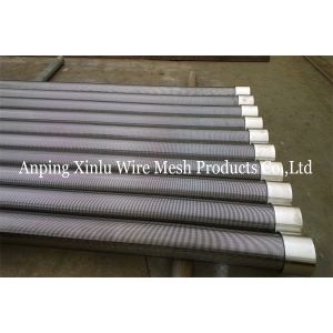 4" Looped V Wire Wrapped Johnson Type Continuous Slot Water Well Screen Pipe For