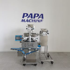 Papa New Launched P188B Automatic Four Hoppers Mooncake Encrusting Machine