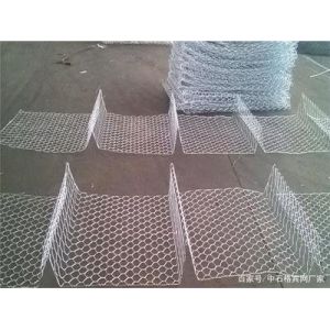 Double Diaphragm Stone Cage Wire Mesh Gabion Baskets Retaining Wall