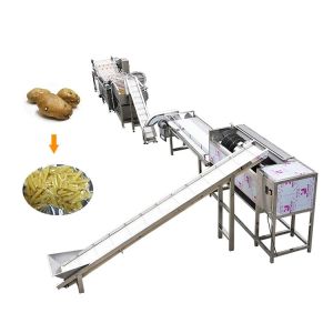 Plantain Chips Production Line Banana Deep Fryer Potato And Banana Chips Making