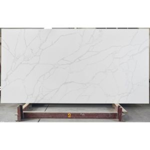 White Snowflake Artificial Quartz Calcutta Countertops Solid Surface