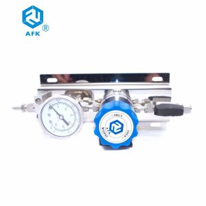 2200psi AFK SS316L High Pressure Gas Regulator FCTFE Valve