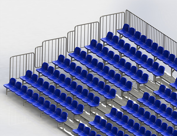 Multi Layer Portable Outdoor Bleachers