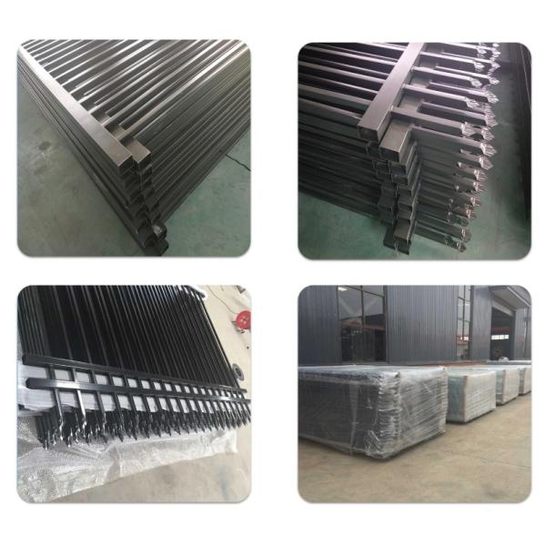 powder coated tubular steel fence