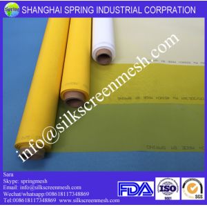 screen mesh for screen printing 120T white/yellow 100% polyester screen mesh