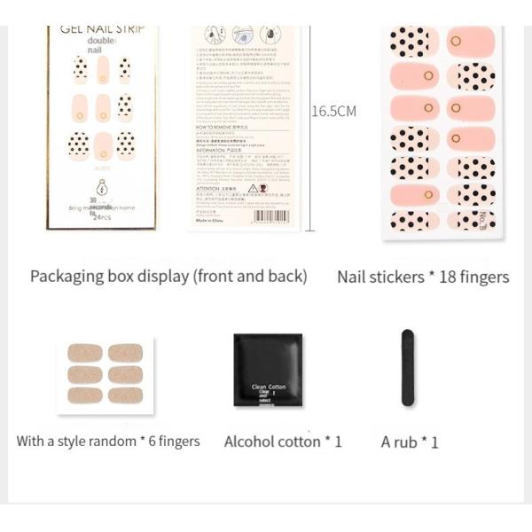 New Arrival Hot Selling Nail Strip New Design High Quality Nail Stickers/patches Factory Can Be Customized Wholesale