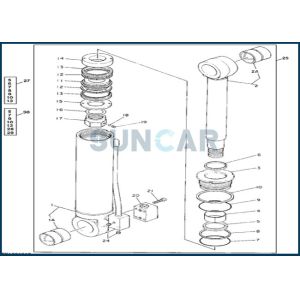 Quality DEERE 4240075 Stabilizer Cylinder Seal Kit Service Kit for 595D for sale
