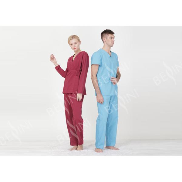 Buy OEM ODM Hospital Nursing Clothes Uniform 100% Cotton SGS Custom Logo at wholesale prices