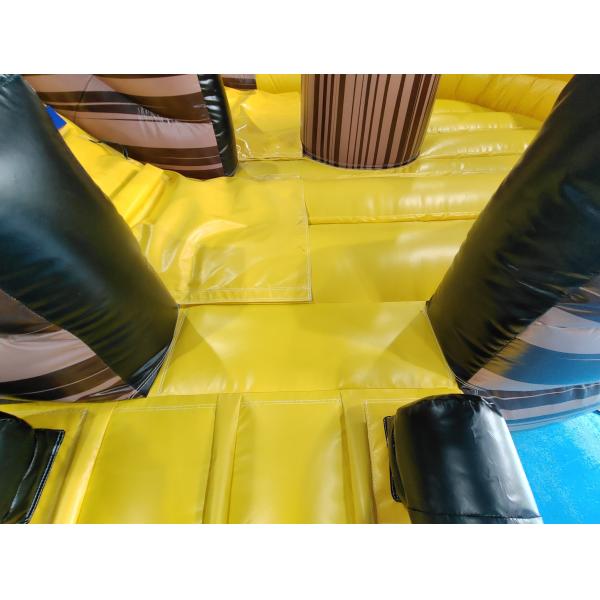 Commercial Inflatable The Pirate Ship Bouncy House With Slide Inflatable Castle