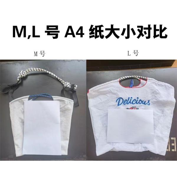 EMBROIDERED REUSABLE BAG SHOPPING BAG NYLON HAND BILL SHOULDER CROSSBODY BAG FOR WOMEN