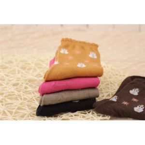 Fashion korean cute cartoon christmas patterned design thick cotton dress socks