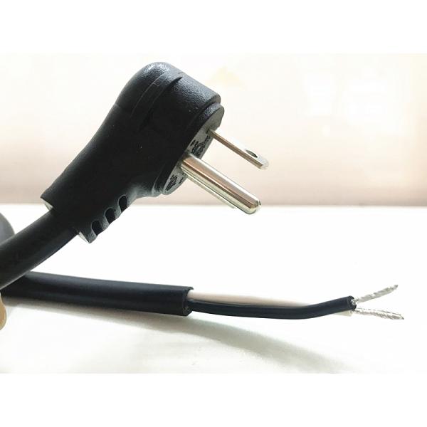 Thailand 3pin black power cord without stopper 10A/16A copper power cable