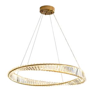 Dining Room Crystal Ring Pendant Modern LED Chandeliers