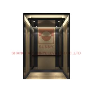 China MRL Machine Roomless 320kg Wooden Private Home Passenger Lift on sale