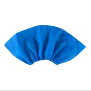 Machine Made Disposable Shoe Covers , Blue Disposable Rain Shoe Covers