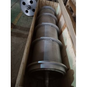 Quadruple Carbon Steel Grooved Winch Drum With Shaft