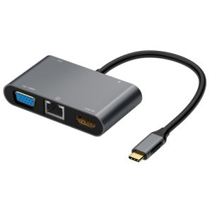Quality USB3.2 Gen2 Docking Station With Dual Video Output HDMI 4K VGA HD Video Adapter For 2 Monitors for sale