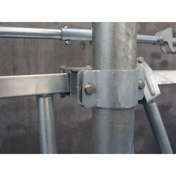 Hot Dip Galvanized Steel Pipe Cattle Headlock Feeder Panels 10FT-14FT Size