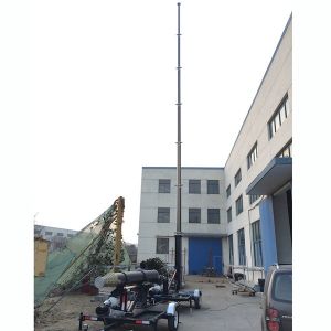 9m lockable pneumatic telescopic mast 400kg payloads- mobile antenna telecom