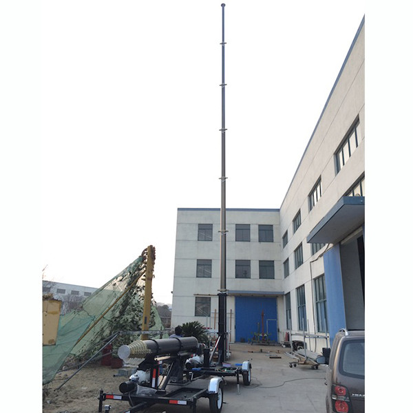Buy 9m lockable pneumatic telescopic mast 400kg payloads- mobile antenna telecom pneumatic telescopic mast tower at wholesale prices