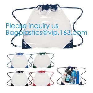 Promotional Transparent PVC Clear Drawstring Backpack Bags,Promotional Hot