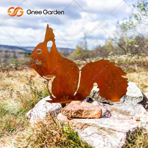 Corten Steel Ornaments Corten Steel Statue For Garden Decoration