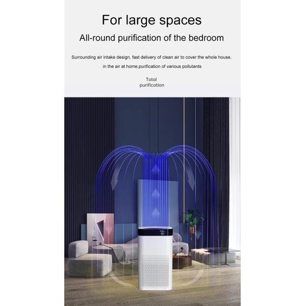 UV Household Air Purifier Hepa H13 10000mAH Battery Desk Bedroom Filters