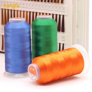 Kangfa Colors Polyester Embroidery Thread Kit 5000M Each Spool for Perfect