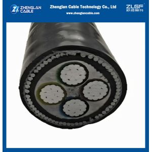 4 Cores Power Cable 95mm2 CU/AL Conductor Insulation PVC/XLPE Voltage Rating 0.6