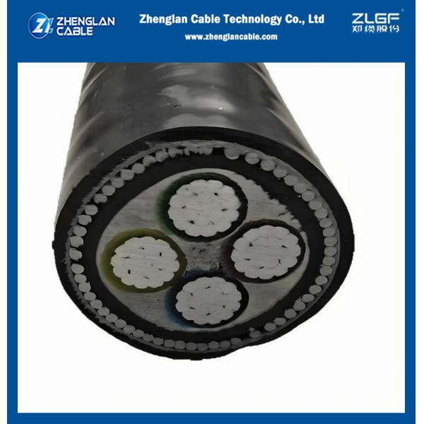 4 Cores Power Cable 95mm2 CU/AL Conductor Insulation PVC/XLPE Voltage Rating 0.6/1kV And 1.9/3.3kV With PVC Insulation