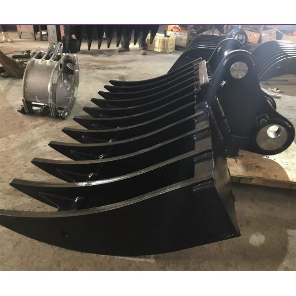 Buy Heavy Duty Steel Excavator Brush Rake With Customizable Color Options And Standard Shape Tines at wholesale prices