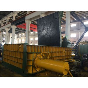 Hydraulic Scrap Baler Machine Double Main Pressure Cylinder Round Packing Block