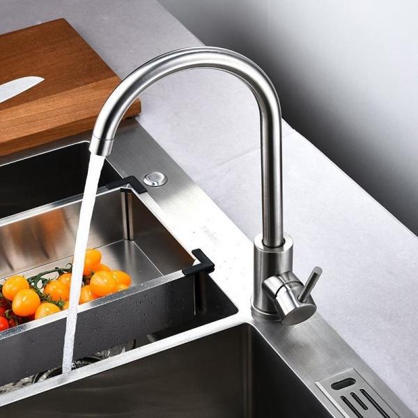 Buy Blackened Beautiful Stainless Steel Kitchen Tap Hot And Cold Preservative at wholesale prices