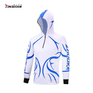 Fully Sublimation Print Custom Logo 100% Polyester Quick Dry Sun Protect Fishing