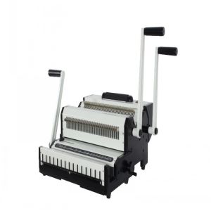 Double Loop Wire And Plastic Spiral Coil Punching Binding Machine