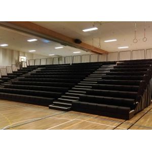 Travelling Retractable Gym Seating , Telescopic Seating Systems With Polymer