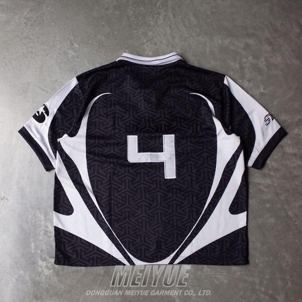 Custom Jersey Embroidered Patches Logo Knit Plus Size Short Sleeve Sport Wear Breathable Streetwear Mesh Men's Polo's T Shirts