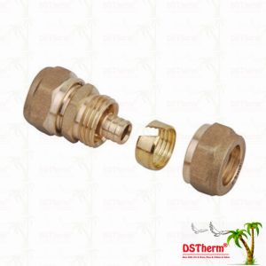 Hpb58-3 Threaded Coupling Pex Brass Fittings PN20 1/2'