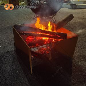 Corten Steel Fire Pit Custom Round Outdoor Personal Large Garden Furniture
