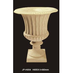 Rounded Lightweight Sandstone Planter Pot For Both Indoor And Outdoor Usage