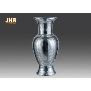 Quality Home Decor Mosaic Glass Table Vase Fiberglass Flower Pots Wedding Centerpiece Table Vases for sale