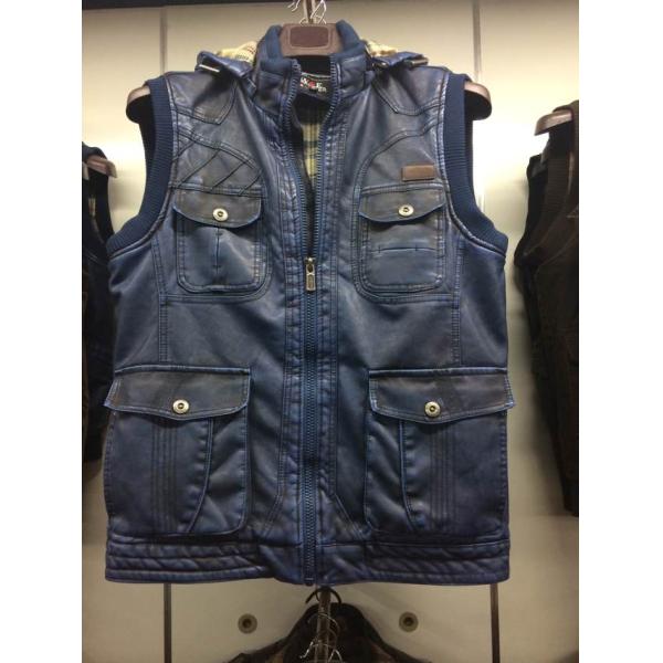 Buy MP-1513  Men's PU vest jacket coat at wholesale prices